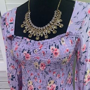 Floral Long Sleeve Blouse NWT